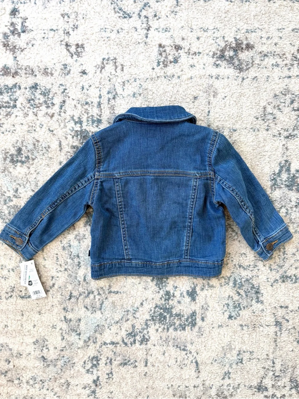 NWT Oshkosh B’gosh Kids Denim Blue Jean Jacket, Size 12 Months